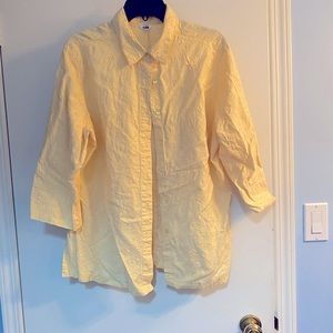 Tabi ladies shirt.  Size 16.  Yellow eyelet